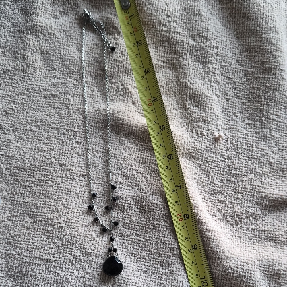 Elegant Black Beaded Necklace